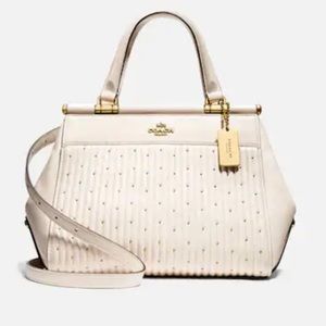 Coach quilted Grace bag in chalk white😍
